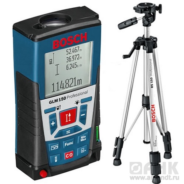 Лазерный дальномер Bosch GLM 150 + BT 150