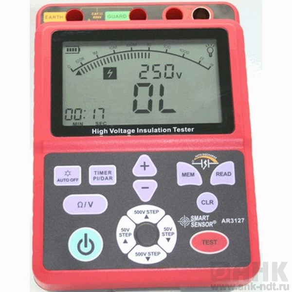 Тестер сопротивления изоляции AR3127