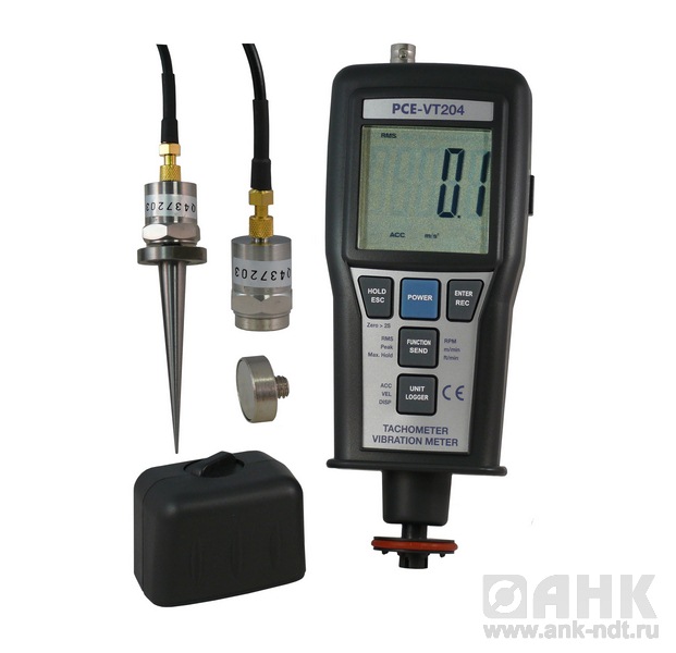 Виброметр с функцией тахометра PCE VT 204
