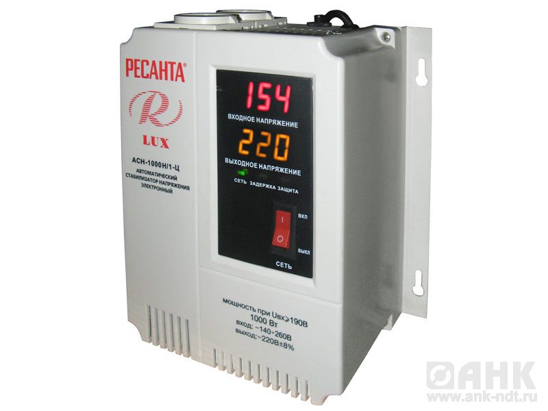 ACH-1500Н/1-Ц однофазный цифровой настенный стабилизатор