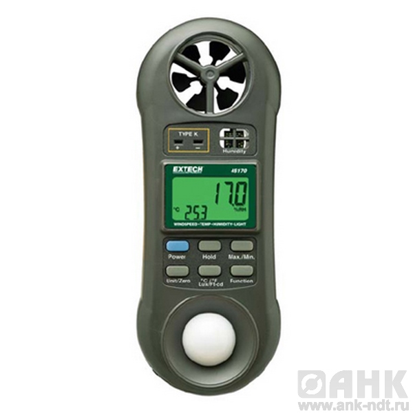 Измеритель освещённости /гигротермоанемометр Extech 45170
