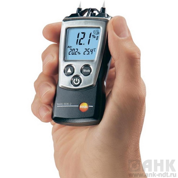 Прибор для измерения влажности древесины и стройматериалов testo 606-2