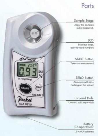 Поверка солемера PAL-SALT