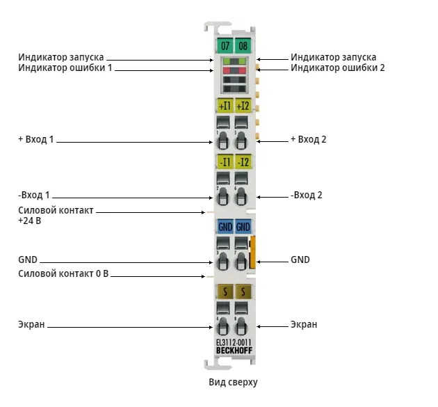 Терминал EtherCAT Beckhoff EL3112-0011