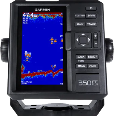 Эхолот Garmin Fishfinder 350 PLUS с трансдьюсером GT20-TM