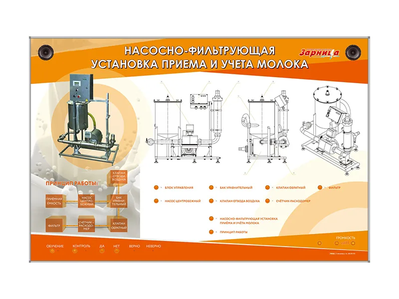 Стенд Зарница насосно-фильтрующая установка