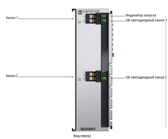Терминал EtherCAT Beckhoff ELM3102-0100