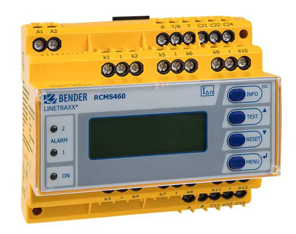 Система пофидерного контроля дифференциальных токов Bender LINETRAXX RCMS460-D-1